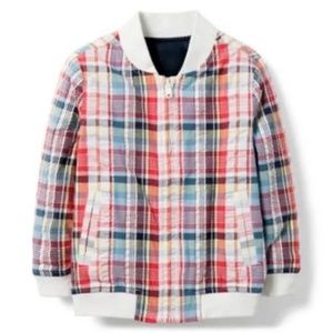 Janie and Jack Plaid Bomber Jacket (6-12M, 12-18M, 18-24M)